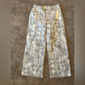 No Boundaries Gray Camo Marble-Effect Wide Leg Pants